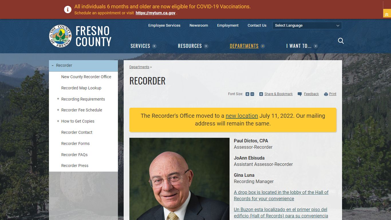 Recorder | County of Fresno - Fresno County, California